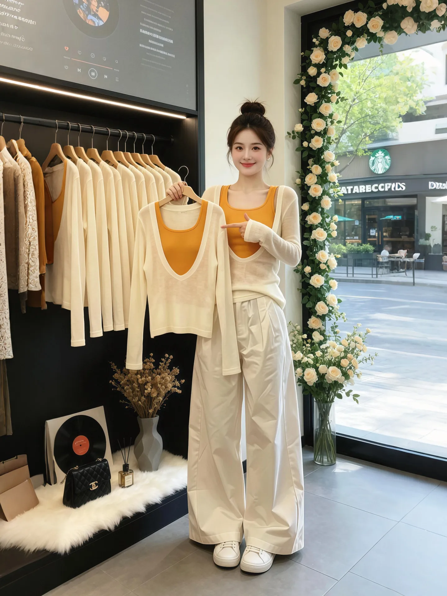 White Hollow out Design Women's Two-Piece Set Summer New Style Unique Non-Repeating Fashionable Hollow out Cover up Vest Set
White Hollow out Design Women's Two-Piece Set Summer New Style Unique Non-Repeating Fashionable Hollow out Cover up Vest Set