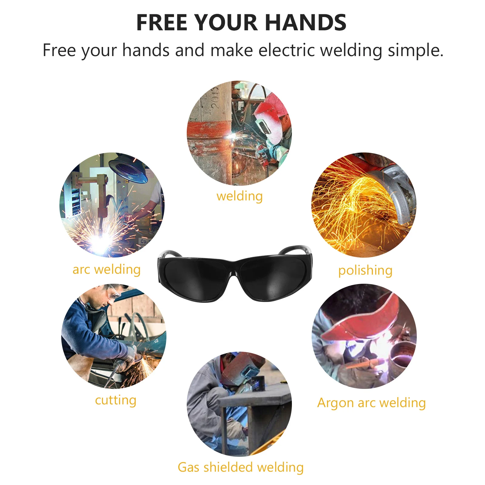 6pcs Safety Eye Protector 209 Safety Glasses For Welding Anti UV Protective Glasses for Welding
6pcs Safety Eye Protector 209 Safety Glasses For Welding Anti UV Protective Glasses for Welding