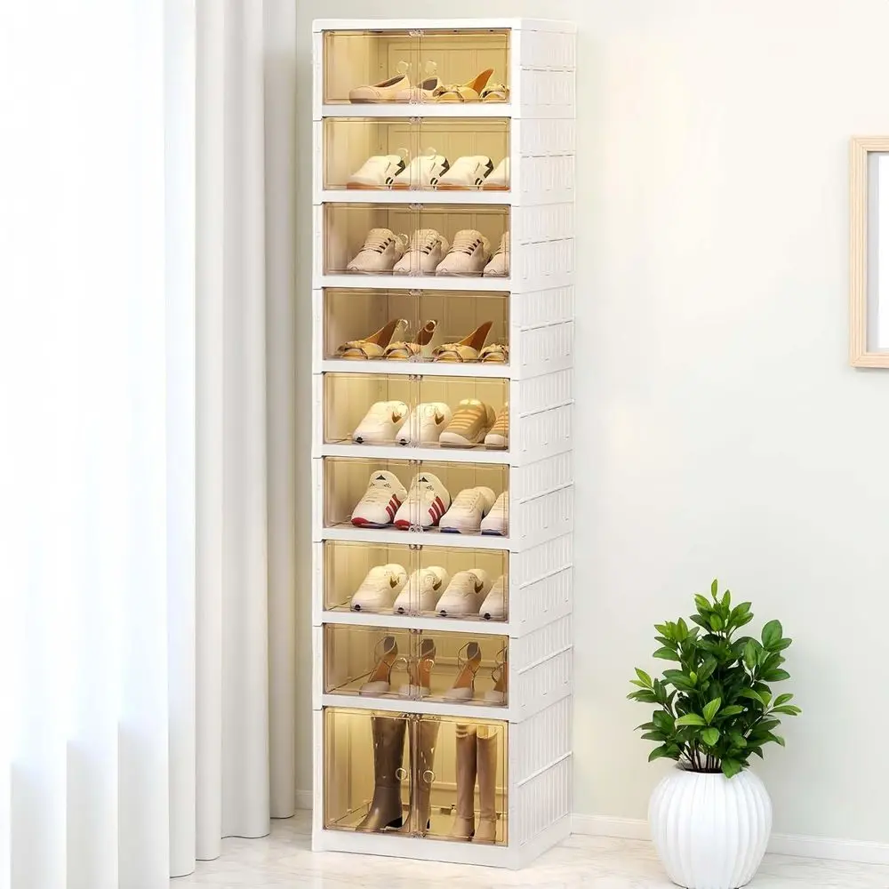 9-Tier Shoe Rack Organizer - 18 Pairs Stackable Storage Cabinet for Living Room and Entryway
9-Tier Shoe Rack Organizer - 18 Pairs Stackable Storage Cabinet for Living Room and Entryway