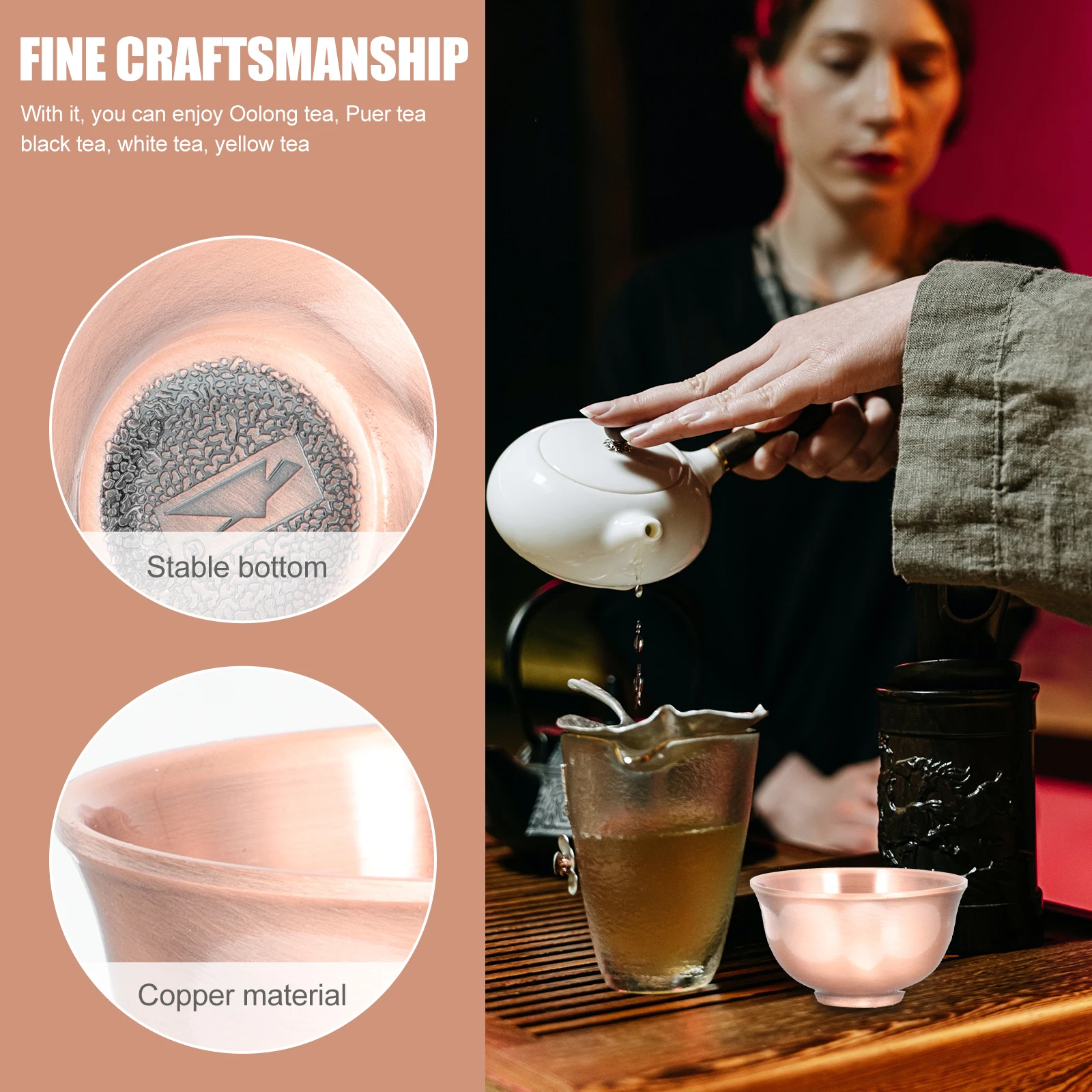 Teacup Chinese Kung Fu Bowl Premium Copper Material Vintage Cup For Home Office Tea Houses Vintage Tea Cup
Teacup Chinese Kung Fu Bowl Premium Copper Material Vintage Cup For Home Office Tea Houses Vintage Tea Cup