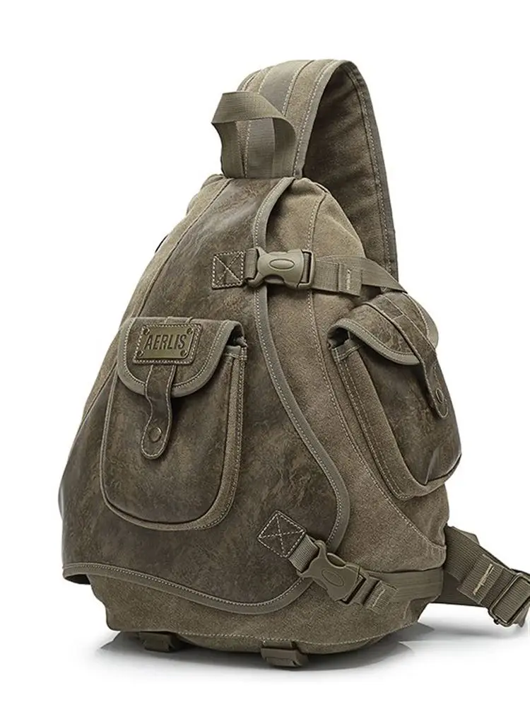 Men's Casual Outdoor Canvas Chest Bag Sports Leisure Backpack Large Capacity Diagonal Bag Vintage Style Soft Handle Zipper Cl...
Men's Casual Outdoor Canvas Chest Bag Sports Leisure Backpack Large Capacity Diagonal Bag Vintage Style Soft Handle Zipper Cl...