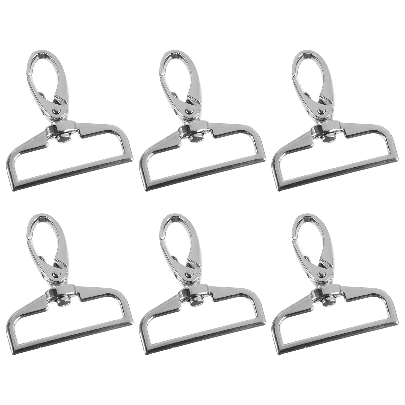 6pcs 1.5 Inch Inside Diameter D-Ring Lobster Clasp Claw Swivel Eye Snap Clasp Hook for Strap (Silver)
6pcs 1.5 Inch Inside Diameter D-Ring Lobster Clasp Claw Swivel Eye Snap Clasp Hook for Strap (Silver)