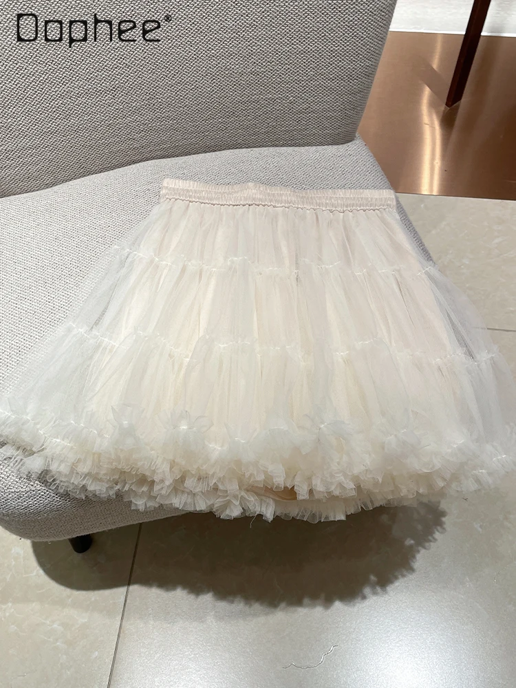 Ballet Style Girl Cake Gauze Skirt 2025 Summer New French Sexy Versatile Tutu Skirts Sweet Temperament High Waist Mini Skirt
Ballet Style Girl Cake Gauze Skirt 2025 Summer New French Sexy Versatile Tutu Skirts Sweet Temperament High Waist Mini Skirt