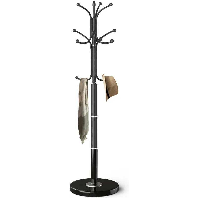 Modern Coat Rack with Natural Marble Base, Metal Coat Rack Freestanding, Heavy Duty Coat Rack Stand
Modern Coat Rack with Natural Marble Base, Metal Coat Rack Freestanding, Heavy Duty Coat Rack Stand