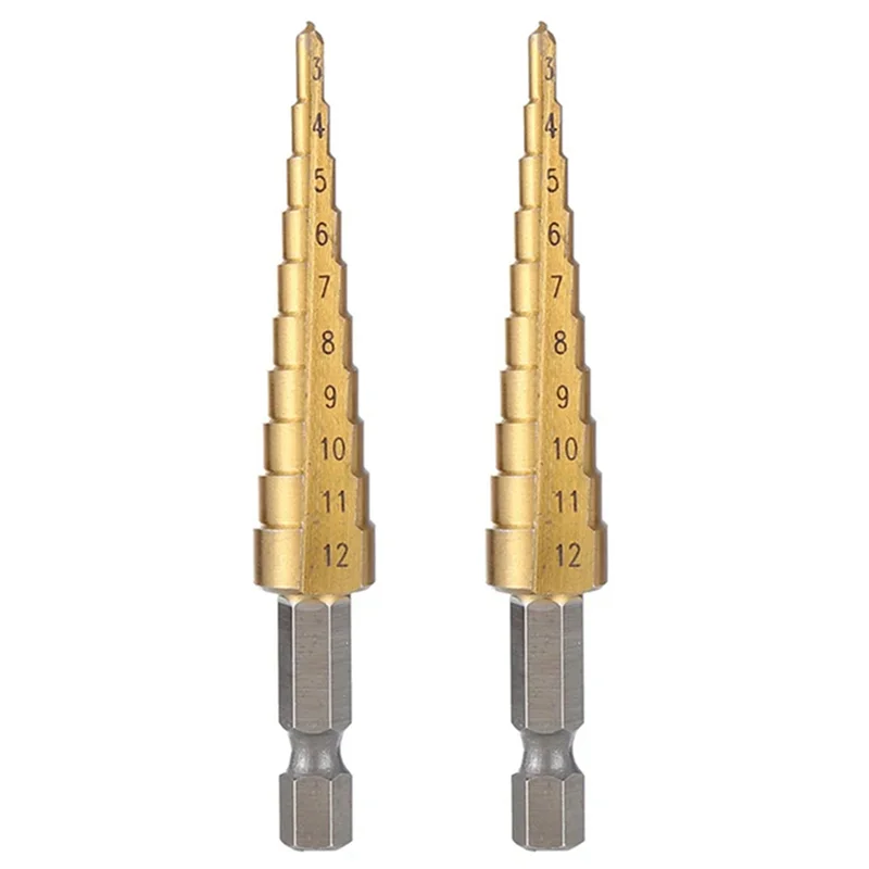 A93Z 2 шт. 3-12 мм HSS ступенчатое сверло с прямой канавкой, дерево, металл, резак для отверстий, колонковое сверло, сверло Pagoda 
A93Z 2 шт. 3-12 мм HSS ступенчатое сверло с прямой канавкой, дерево, металл, резак для отверстий, колонковое сверло, сверло Pagoda