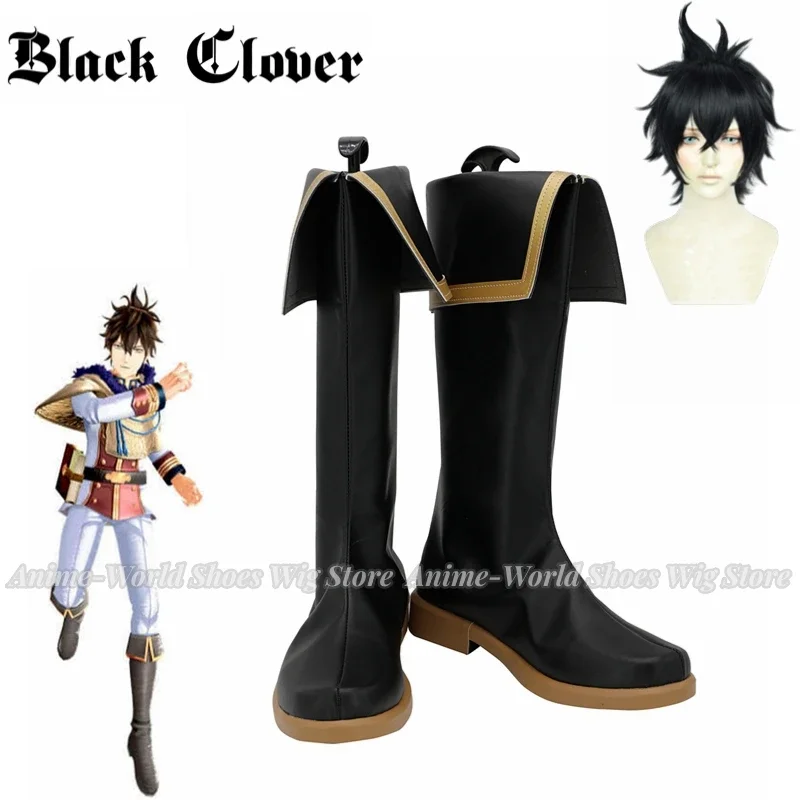 Anime : Quartet Knights Yuno Cosplay Boots Black Shoes Wig Custom Made Any Size
Anime : Quartet Knights Yuno Cosplay Boots Black Shoes Wig Custom Made Any Size