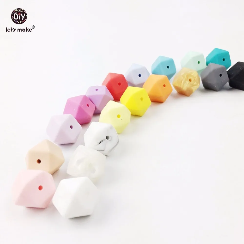 50pcs Silicone Beads Geometric Octagonal Silicone Teething Beads For DIY Crafts Nursing Necklace Bracelet Baby Teether 17mm
50pcs Silicone Beads Geometric Octagonal Silicone Teething Beads For DIY Crafts Nursing Necklace Bracelet Baby Teether 17mm