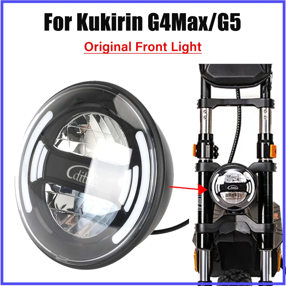Original G4max Electric Scooter Front Light for Kukirin G4 Max G5 Electric Scooter 3pin LED Headlight Lamp Replace Accessories
Original G4max Electric Scooter Front Light for Kukirin G4 Max G5 Electric Scooter 3pin LED Headlight Lamp Replace Accessories
