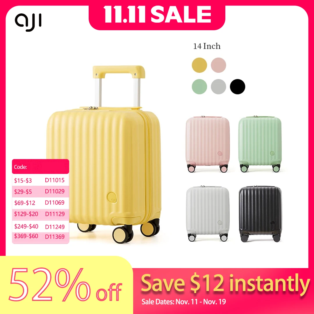 Aji Women Luggage Travel Suitcase Business 14-Inch Suitcase TSA Lock Lightweight Hardshell Suitcase Airlines Men Carry-On Luggag
Aji Women Luggage Travel Suitcase Business 14-Inch Suitcase TSA Lock Lightweight Hardshell Suitcase Airlines Men Carry-On Luggag