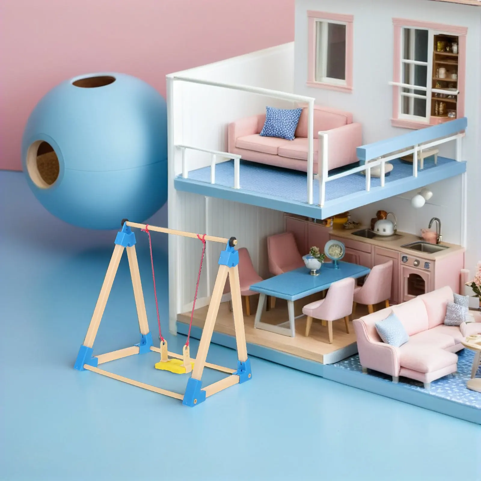 2Pcs Miniature Dollhouse Swing Set Adds Whimsical Touch to Dollhouse Miniature Garden Accessories Fairy Garden Playset Mini
2Pcs Miniature Dollhouse Swing Set Adds Whimsical Touch to Dollhouse Miniature Garden Accessories Fairy Garden Playset Mini