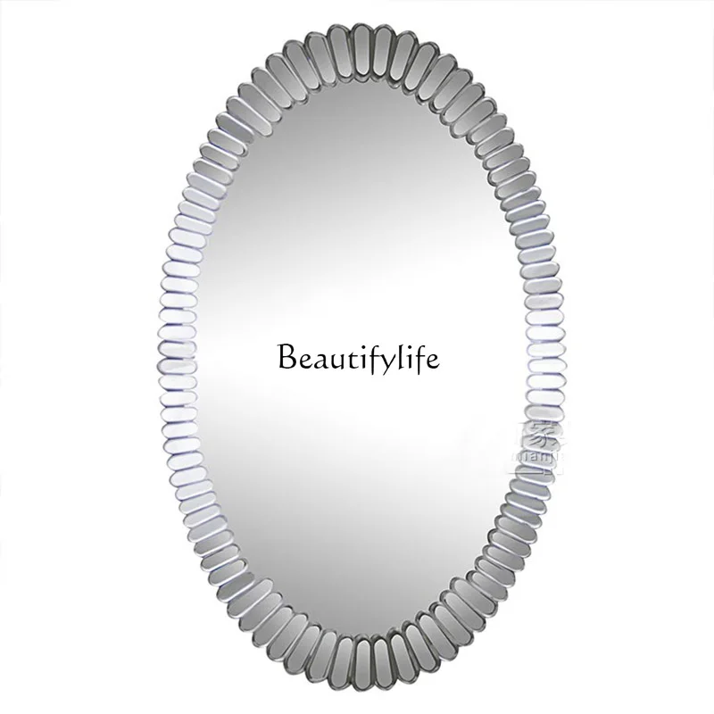 French bathroom mirror wall-mounted retro porch fireplace decorative mirror oval
French bathroom mirror wall-mounted retro porch fireplace decorative mirror oval
