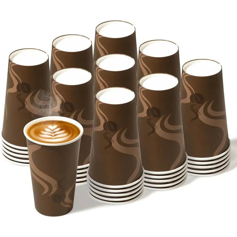 Fit Meal Prep 1000 Pack 16 oz Disposable Paper Coffee Cups, Leak-Proof Hot Cups, Durable Thicked Paper Cups for Hot/Cold
Fit Meal Prep 1000 Pack 16 oz Disposable Paper Coffee Cups, Leak-Proof Hot Cups, Durable Thicked Paper Cups for Hot/Cold