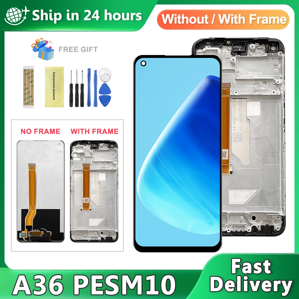 6,56-дюймовый экран A36 для OPPO A36 PESM10, ЖК-экран, дигитайзер в сборе, замена экрана A36
6,56-дюймовый экран A36 для OPPO A36 PESM10, ЖК-экран, дигитайзер в сборе, замена экрана A36