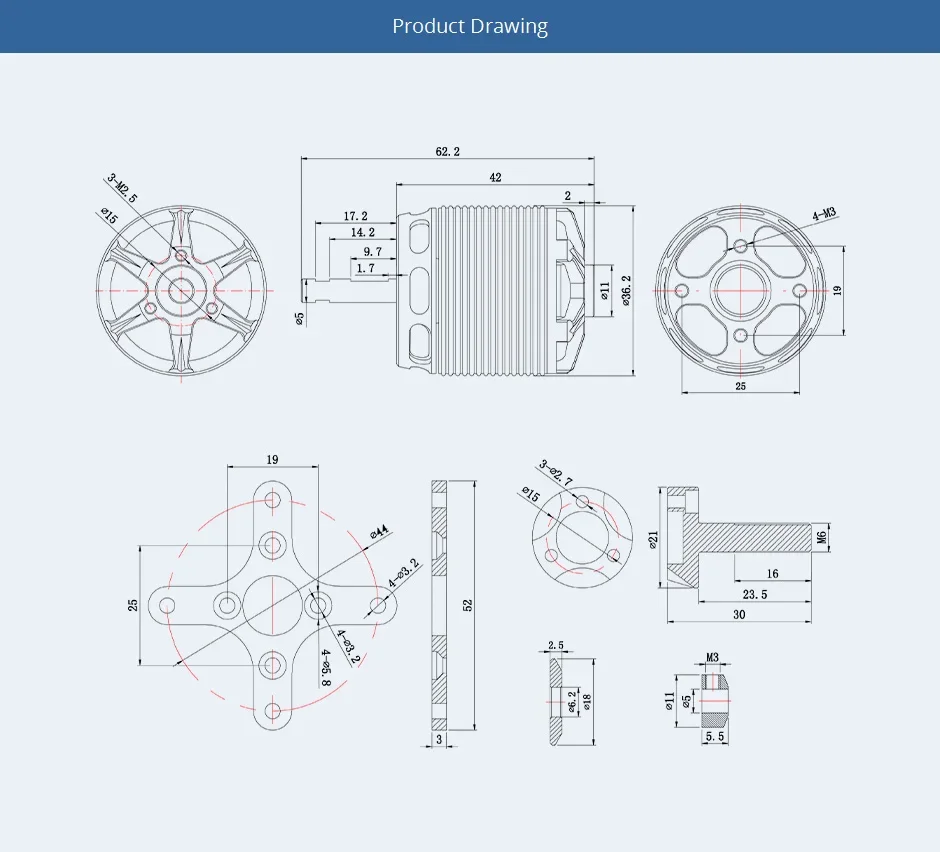 Бесколлекторный двигатель T-MOTOR T-HOBBY AS2820 с длинным валом - KV880/1050/1250 3-4S 12N14P 77A, вал 5 мм для FPV RC и радиоуправляемых самолетов с фиксированным крылом
Бесколлекторный двигатель T-MOTOR T-HOBBY AS2820 с длинным валом - KV880/1050/1250 3-4S 12N14P 77A, вал 5 мм для FPV RC и радиоуправляемых самолетов с фиксированным крылом