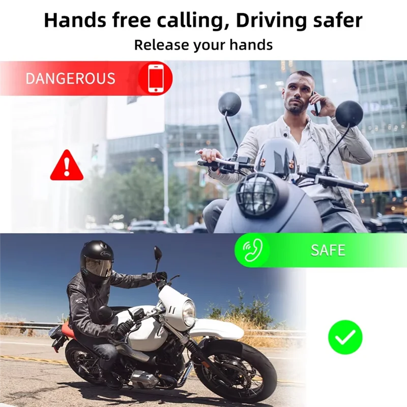 BT17 Handsfree Motorcycle Helmet Headset, Bluetooth 5.0 Wireless Stereo Music Player With Noise Reduction Earphone
BT17 Handsfree Motorcycle Helmet Headset, Bluetooth 5.0 Wireless Stereo Music Player With Noise Reduction Earphone
