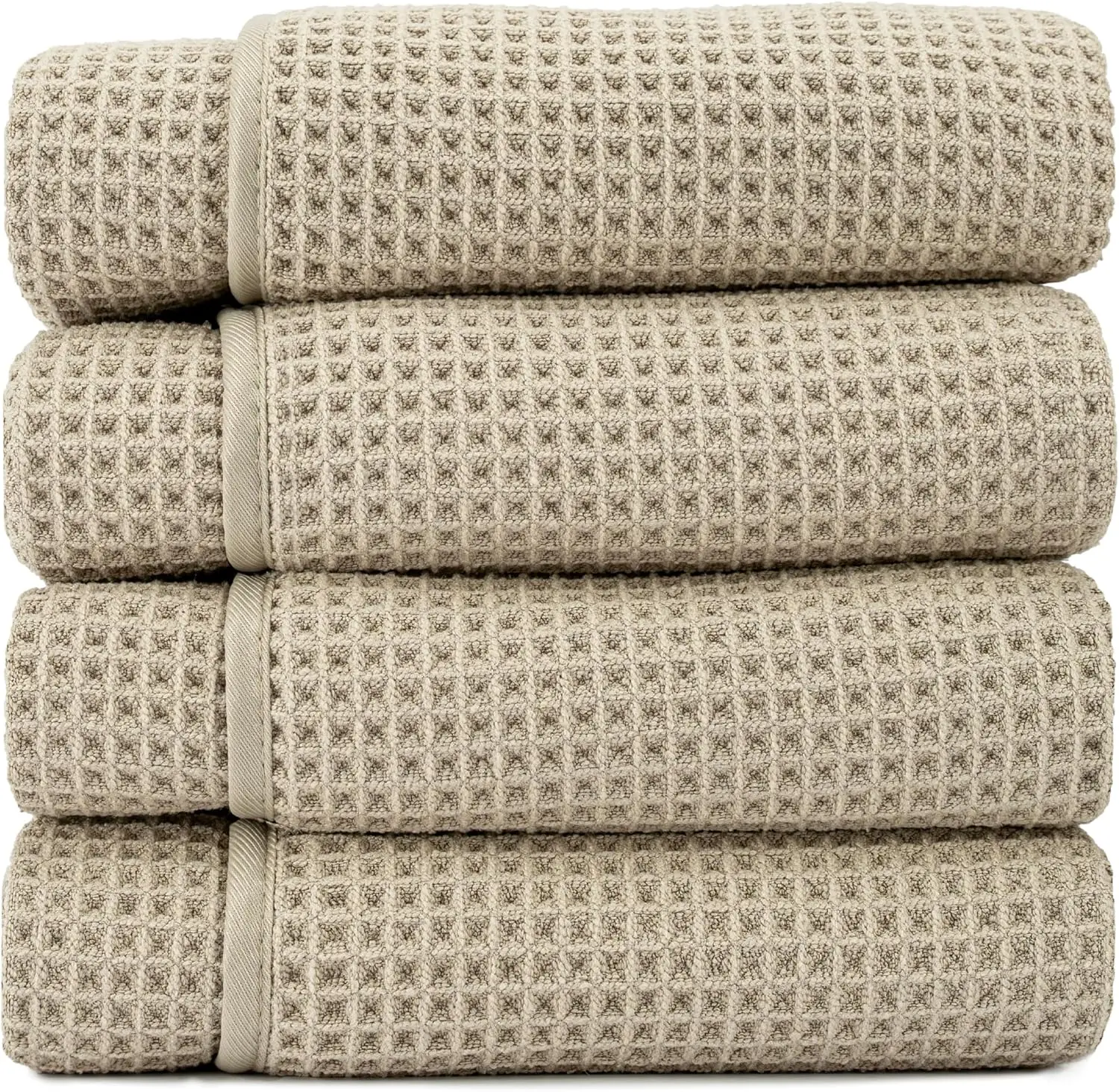 Ultra Absorbent Microfiber Waffle Towels, 4 Pack, Quick-Dry, Lightweight, 30x60 Inches, 420GSM, Beige
Ultra Absorbent Microfiber Waffle Towels, 4 Pack, Quick-Dry, Lightweight, 30x60 Inches, 420GSM, Beige