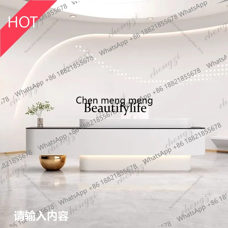 A51 Modern Imitation Marble Pattern Front Desk Creative Company Hotel Lobby Reception Desk Office Furniture comptoir reception
A51 Modern Imitation Marble Pattern Front Desk Creative Company Hotel Lobby Reception Desk Office Furniture comptoir reception