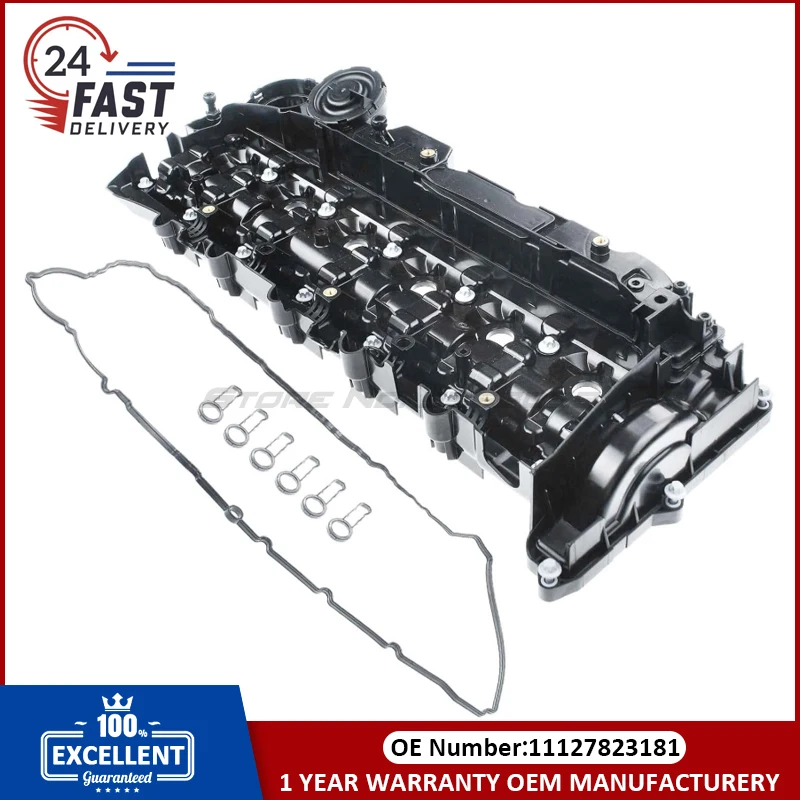 11128515745 11127800309 OEM Valve Cover Direct Fit for BMW 3/4/5/7 Series & X3/X5/X6 N57 3.0L Diesel Engines (2004-2021 Models)
11128515745 11127800309 OEM Valve Cover Direct Fit for BMW 3/4/5/7 Series & X3/X5/X6 N57 3.0L Diesel Engines (2004-2021 Models)