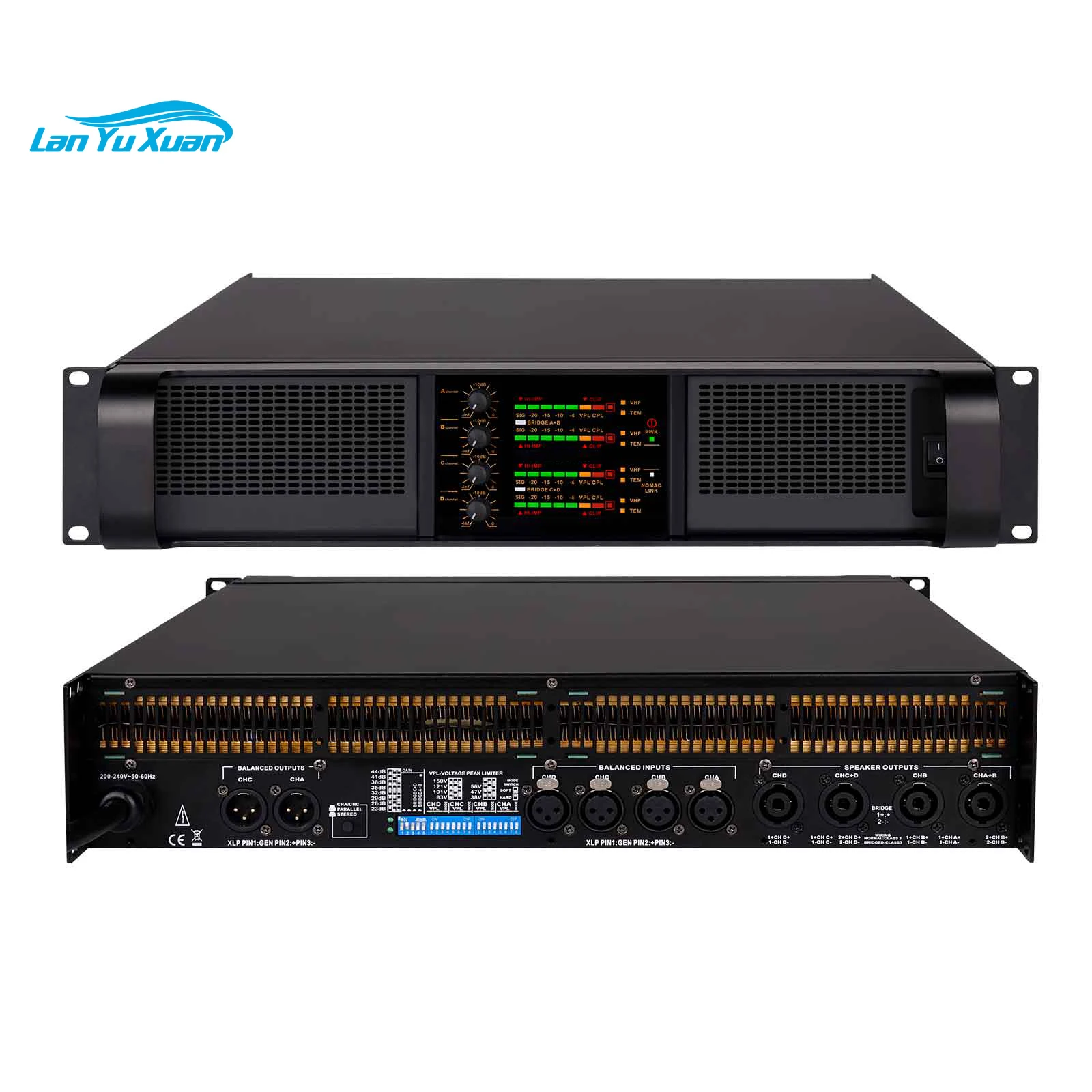 EIF FP20000Q 4 Channel Professional Power Amplifier 4*2350W8ohm 4*4400W4ohm High Quality Performance Stage Equipment
EIF FP20000Q 4 Channel Professional Power Amplifier 4*2350W8ohm 4*4400W4ohm High Quality Performance Stage Equipment
