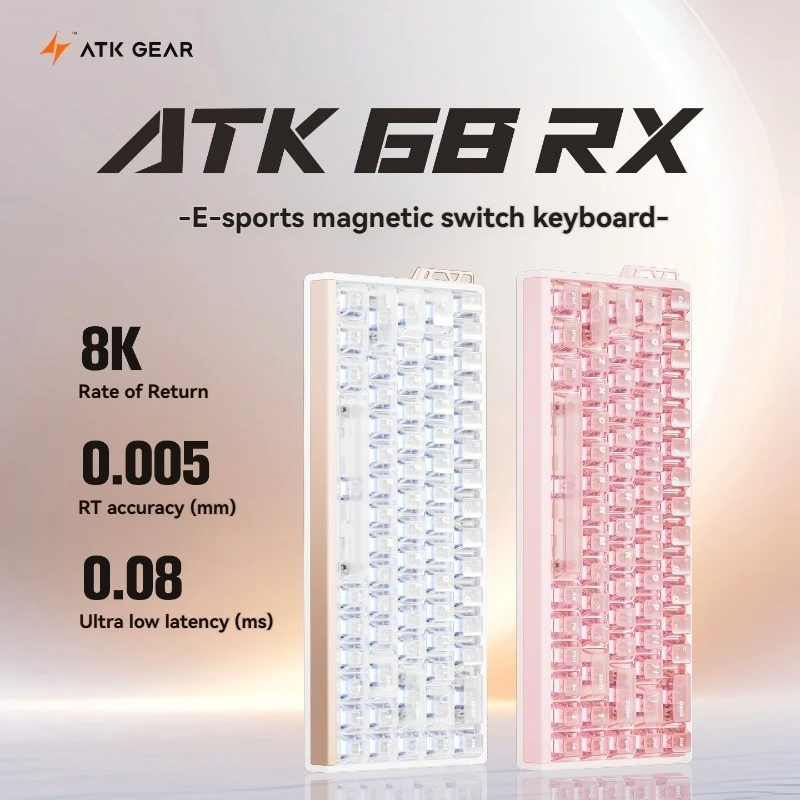 ATK 68RX Клавиатура с магнитным переключателем Проводная одномодовая RT 0.005 Индивидуальная эргономичная клавиатура Игровая офисная механическая клавиатура
ATK 68RX Клавиатура с магнитным переключателем Проводная одномодовая RT 0.005 Индивидуальная эргономичная клавиатура Игровая офисная механическая клавиатура