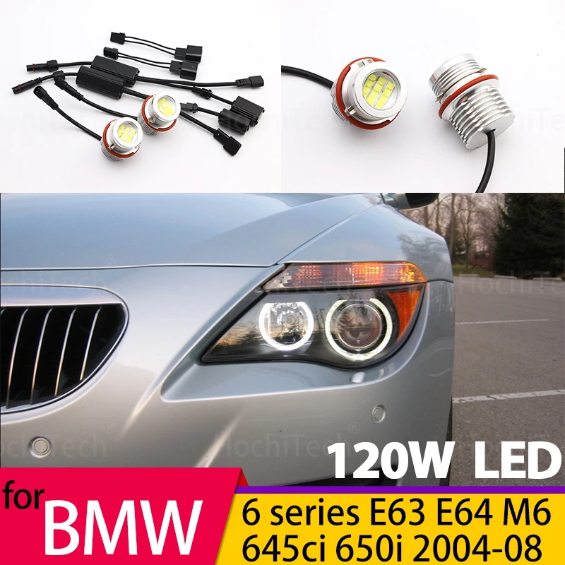 Для BMW 6 серии E63 E64 M6 645ci 650i 2004-2008 Высота яркости 120 Вт 6000 К Белый светодиодный габаритный светильник с ангельскими глазами Лампы без ошибок
Для BMW 6 серии E63 E64 M6 645ci 650i 2004-2008 Высота яркости 120 Вт 6000 К Белый светодиодный габаритный светильник с ангельскими глазами Лампы без ошибок