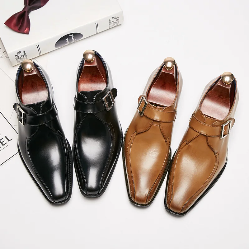 2024 New Pointed Genuine Business Dress Leather Men Casual Shoes Men's Buckle Office Gentleman Monk Shoe List мужская обувь туфл
2024 New Pointed Genuine Business Dress Leather Men Casual Shoes Men's Buckle Office Gentleman Monk Shoe List мужская обувь туфл