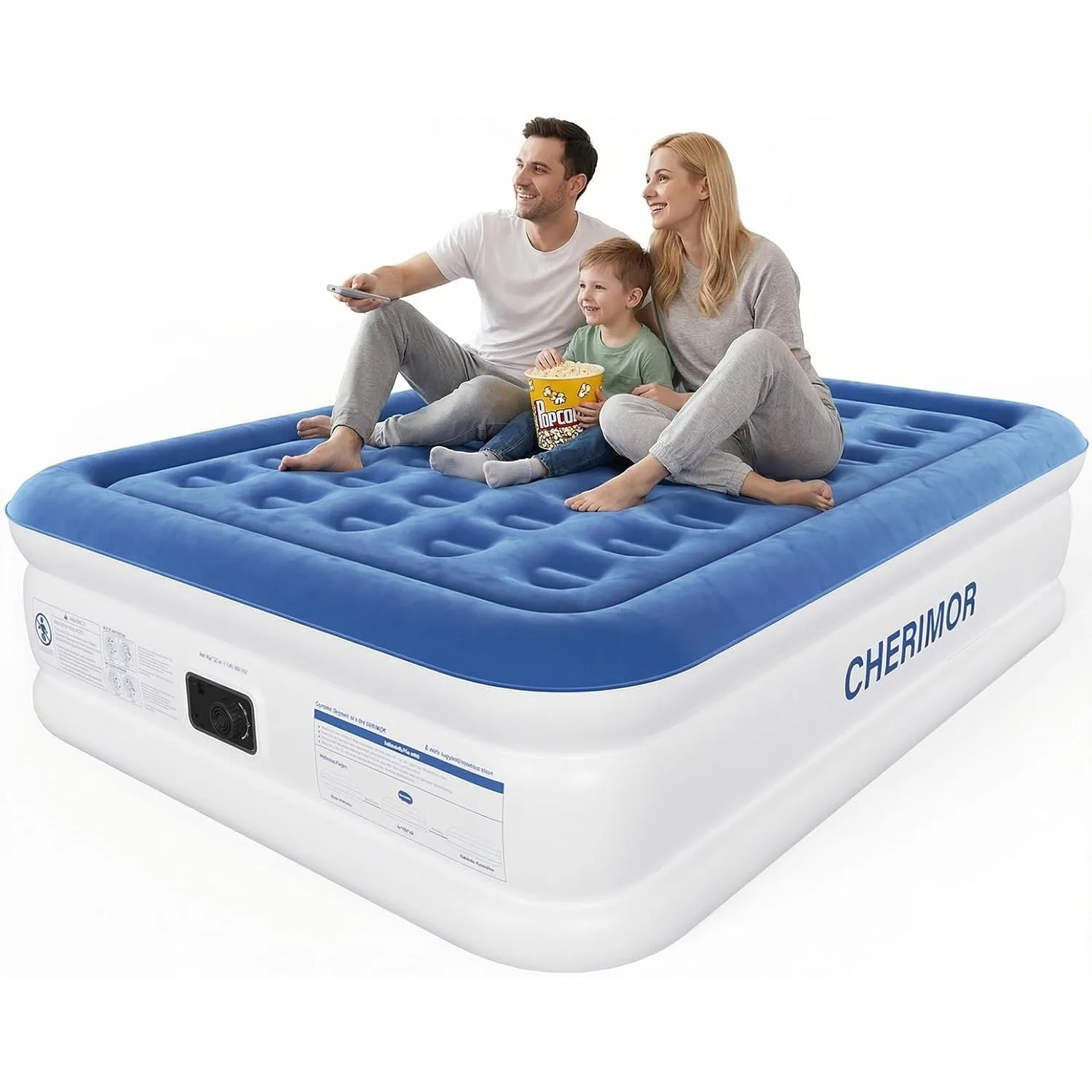Queen Air Mattress with Built-in Pump, 18" Raised Comfort, Supports 800 lbs, Upgraded Honeycomb Pillar Design for Firm Support
Queen Air Mattress with Built-in Pump, 18" Raised Comfort, Supports 800 lbs, Upgraded Honeycomb Pillar Design for Firm Support