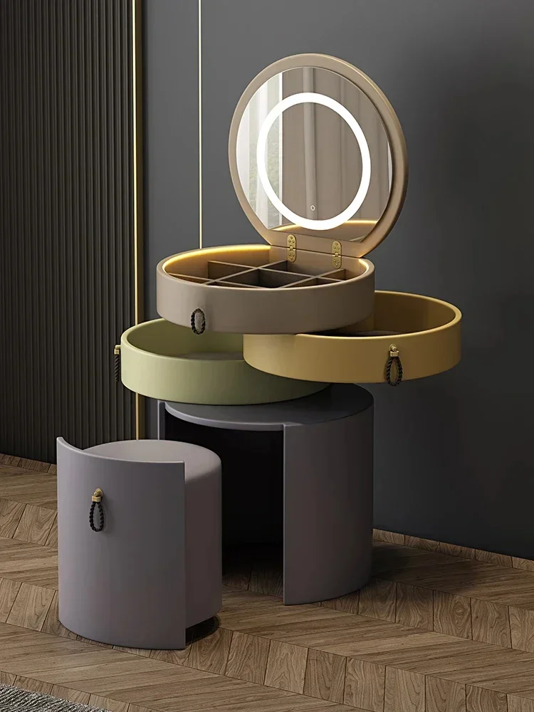 Dressing Table Bedroom Modern Smart Flip Makeup Mirror Locker Makeup Table
Dressing Table Bedroom Modern Smart Flip Makeup Mirror Locker Makeup Table