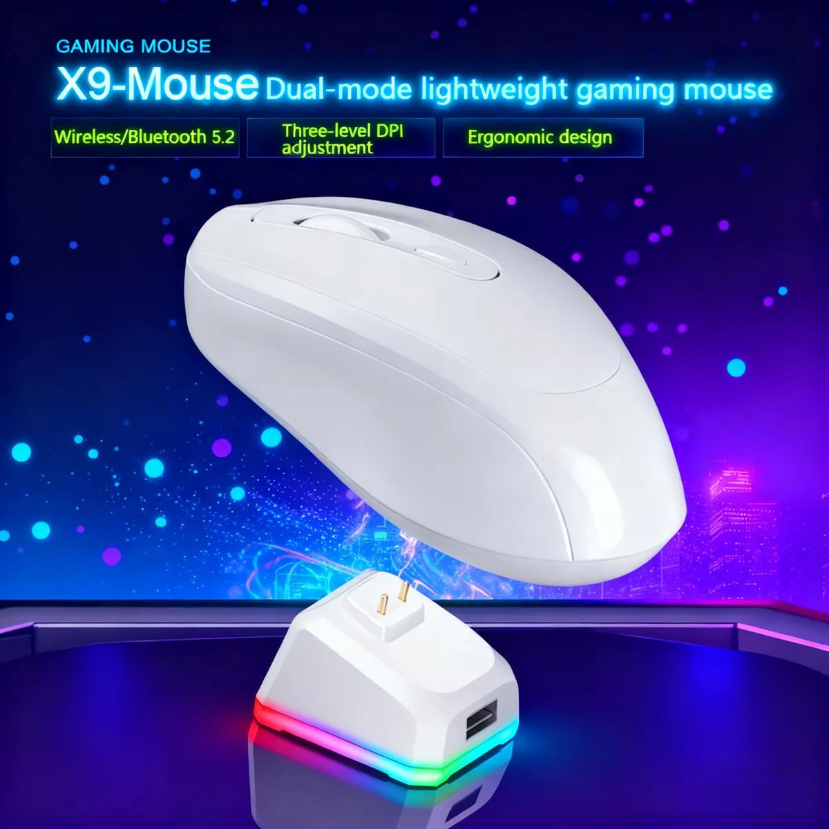 Mute Wireless Bluetooth Dual-mode Mouse With Charging RGB Base Ergonomics Lightweight Optical Mice For PC Laptop Computer Gifts
Mute Wireless Bluetooth Dual-mode Mouse With Charging RGB Base Ergonomics Lightweight Optical Mice For PC Laptop Computer Gifts