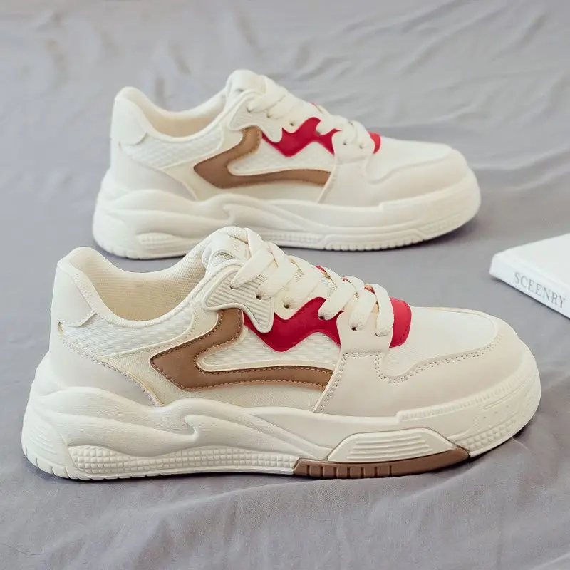 2026 Spring New Women White Shoes Dad Sneakers Breathable Casual Flat Platform Shoes Female Students Versatile Outdoor Trainers
2026 Spring New Women White Shoes Dad Sneakers Breathable Casual Flat Platform Shoes Female Students Versatile Outdoor Trainers