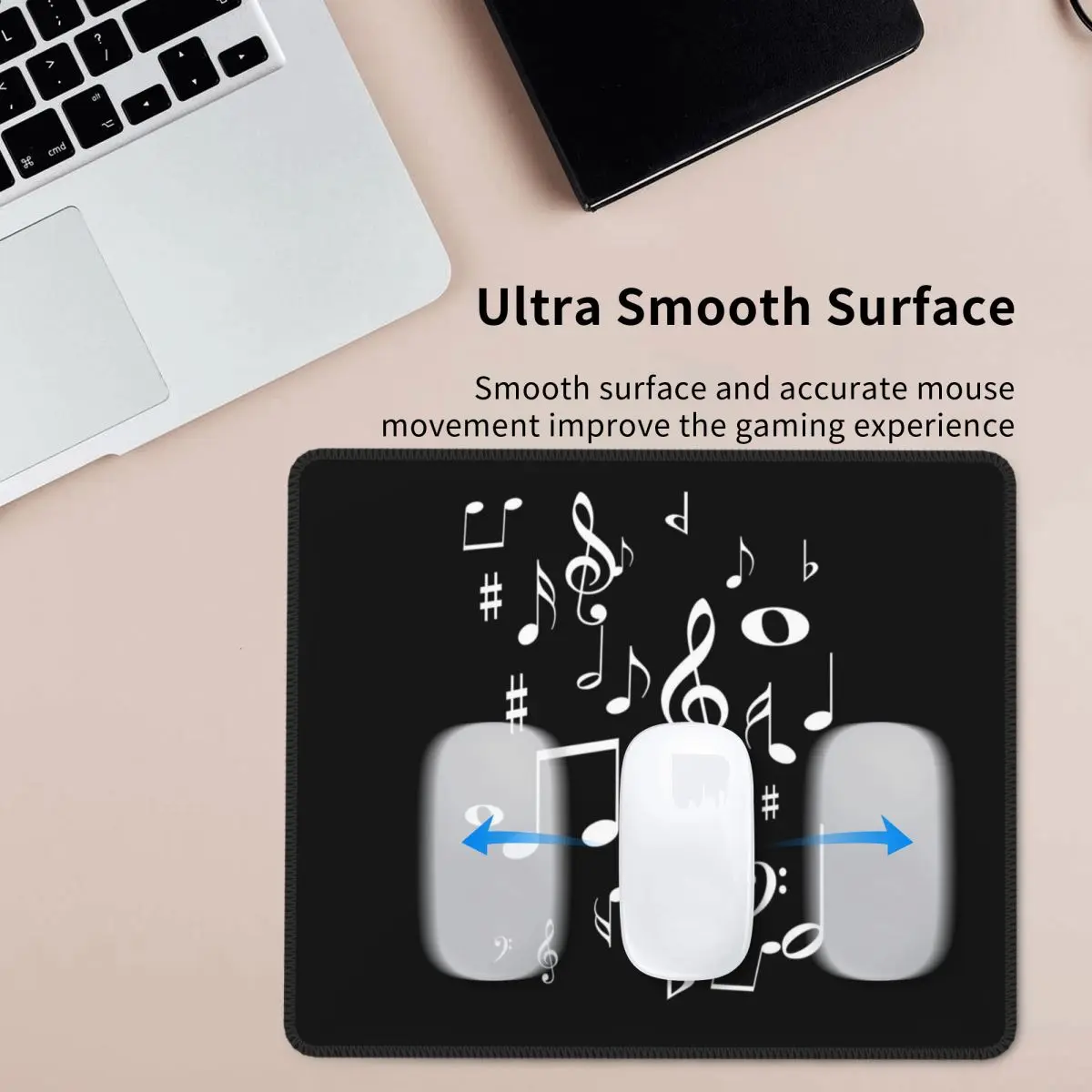 Музыкальные ноты Коврик для мыши Компьютерная клавиатура Коврик для мыши Геймер ПК Настольный коврик Офисные настольные коврики