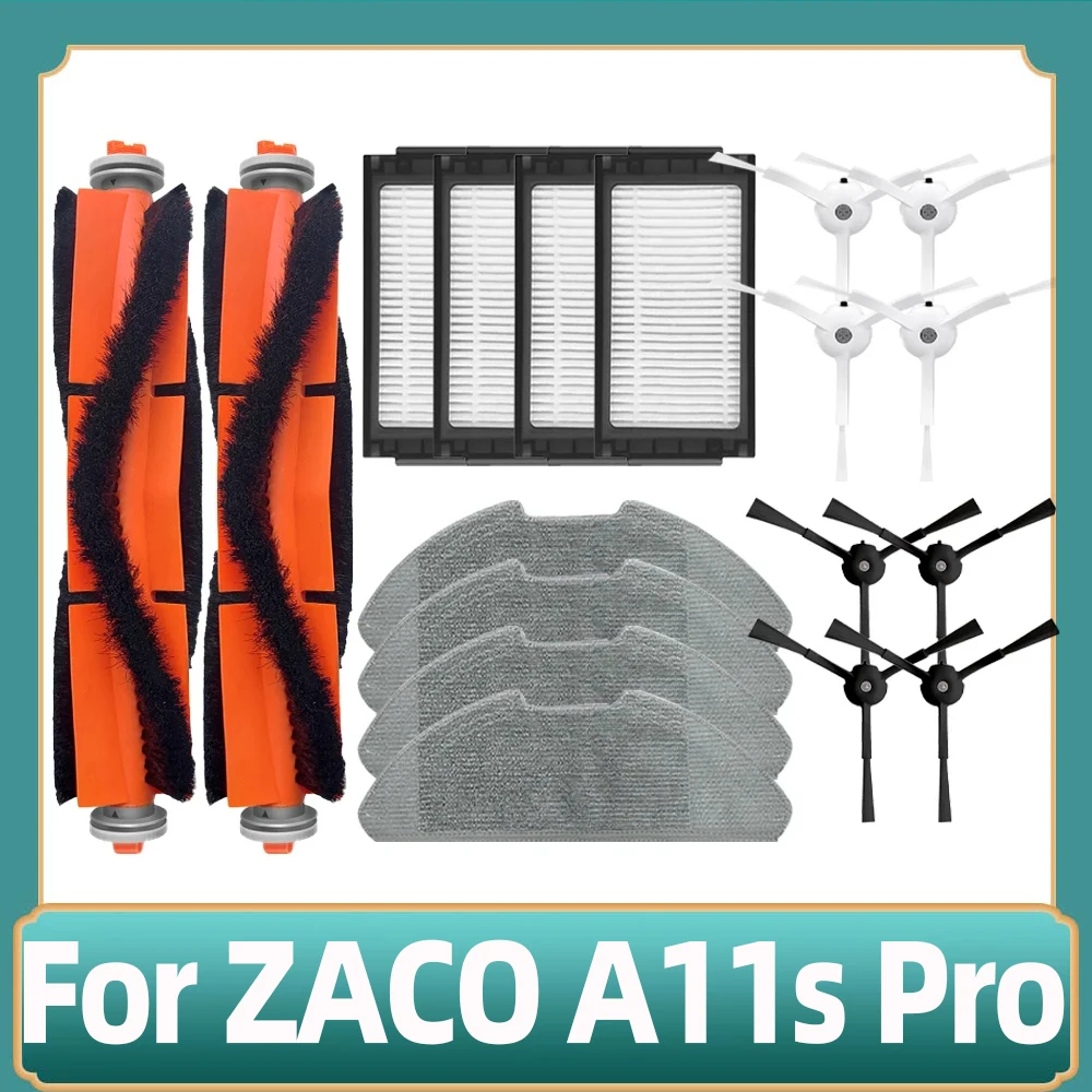 Compatible for ZACO A11s Pro Robot Vacuum Cleaner Main Side Brush Hepa Filter Mop Accessories Spare Parts Replacement Attachment
Compatible for ZACO A11s Pro Robot Vacuum Cleaner Main Side Brush Hepa Filter Mop Accessories Spare Parts Replacement Attachment