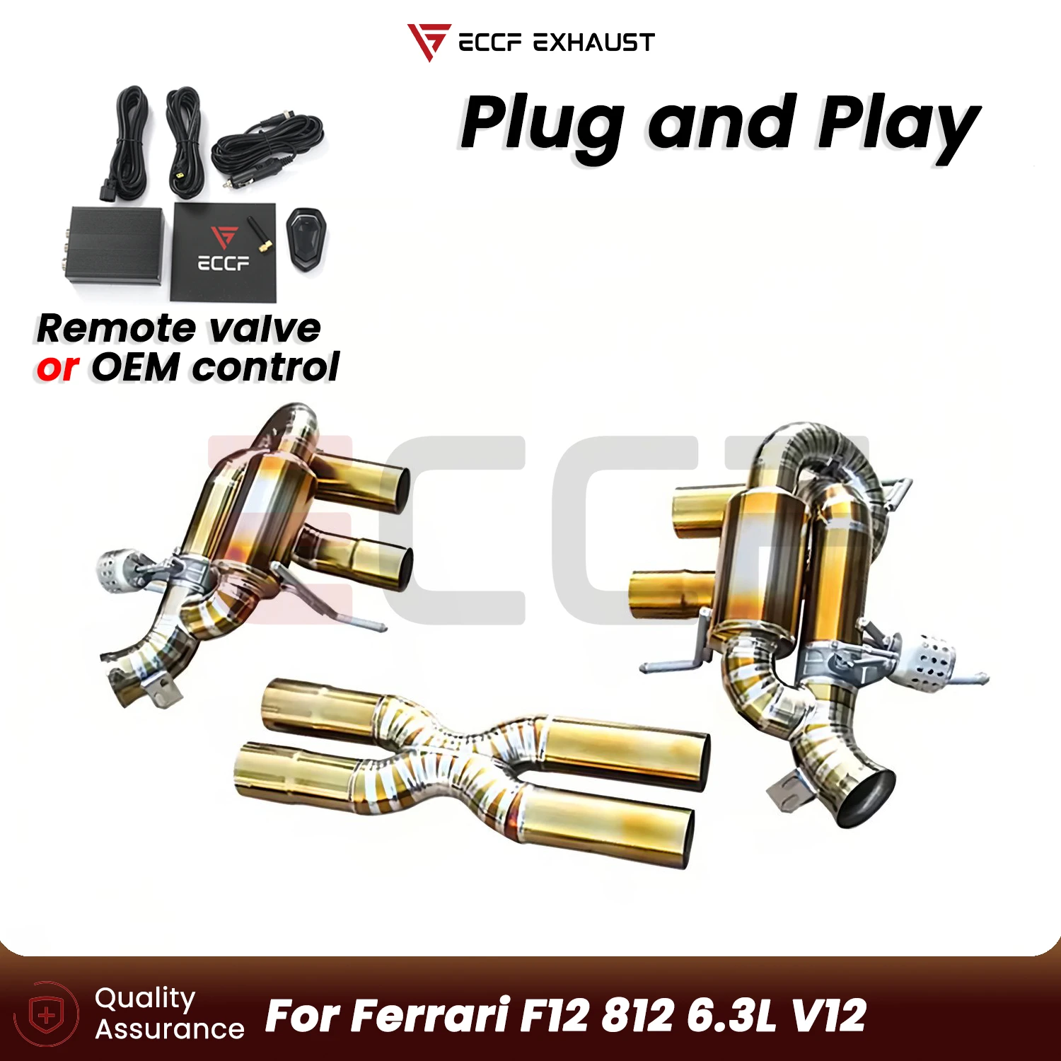 For Ferrari F12 812 6.3L V12 Titanium Catback Exhaust System with X pipe Plug and Play Performance Upgrade Easy Installation
For Ferrari F12 812 6.3L V12 Titanium Catback Exhaust System with X pipe Plug and Play Performance Upgrade Easy Installation