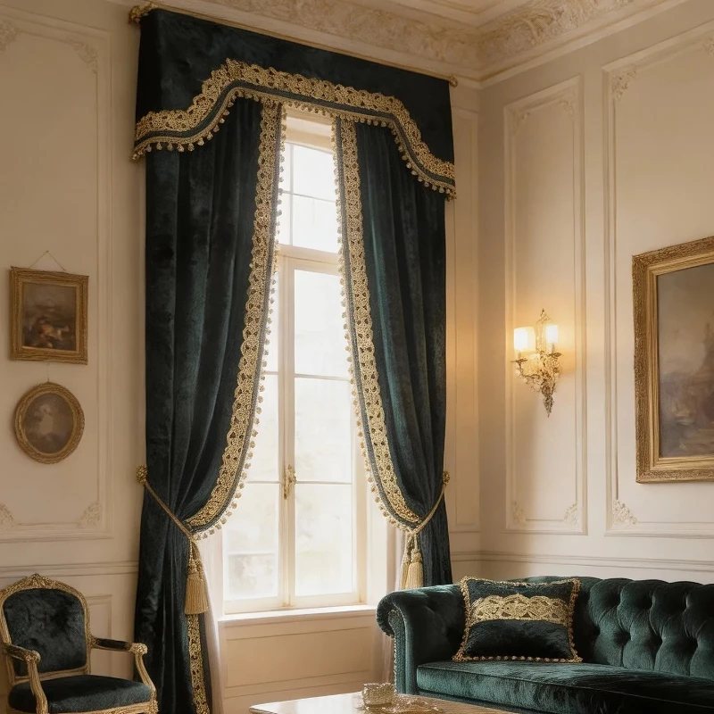 Blue Green Embroidery Velvet Splicing Curtains French High End for Living Room Bedroom French Window Balcony Customized Elegant
Blue Green Embroidery Velvet Splicing Curtains French High End for Living Room Bedroom French Window Balcony Customized Elegant