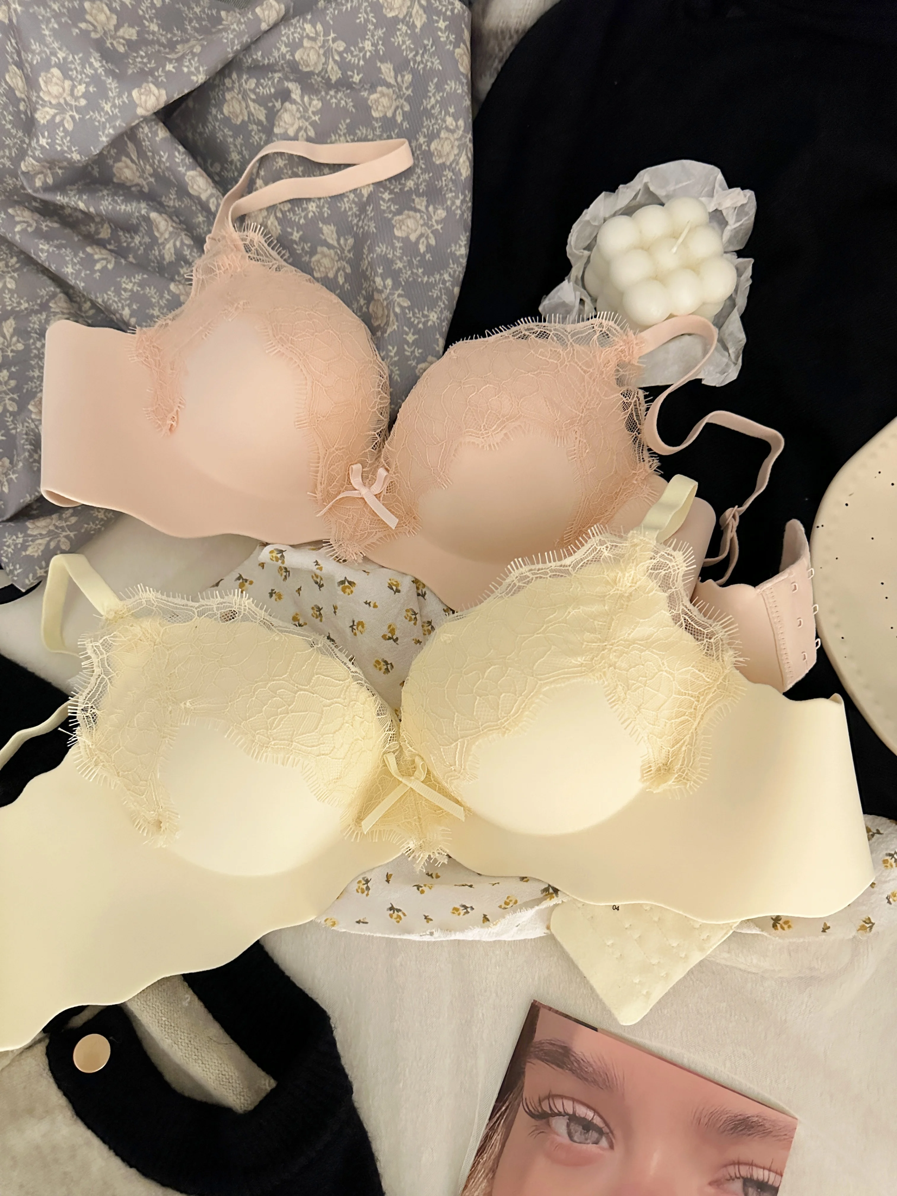 Non-marking underwear women show large flat chest special up support lingerie without steel ring lace sexy bra set
Non-marking underwear women show large flat chest special up support lingerie without steel ring lace sexy bra set