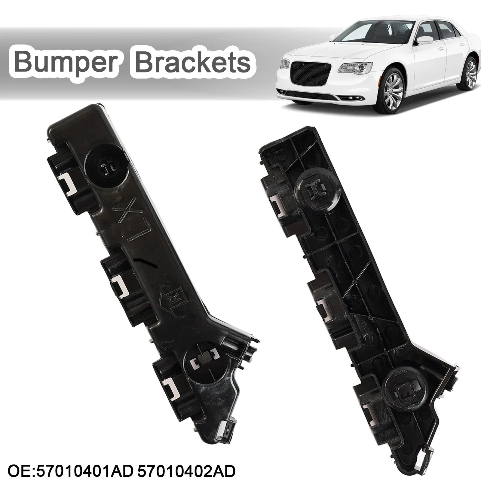 1Pair Front Bumper Cover Bracket LH & RH for Chrysler 300 2011-2023 Replacement 57010401AD 57010402AD Left Right Bumper Bracket
1Pair Front Bumper Cover Bracket LH & RH for Chrysler 300 2011-2023 Replacement 57010401AD 57010402AD Left Right Bumper Bracket