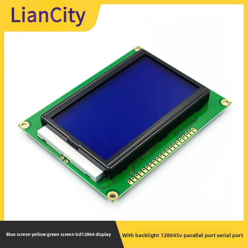 Blue Screen Yellow-green screenLCD12864Display Screen LCD Screen with Backlight128645V Parallel Port Serial Port
Blue Screen Yellow-green screenLCD12864Display Screen LCD Screen with Backlight128645V Parallel Port Serial Port