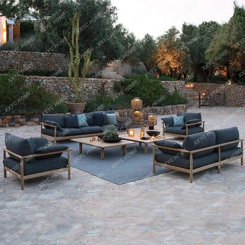 LL outdoor terrace solid wood, courtyard villa hotel, open-air waterproof, sun sofa furniture combination
LL outdoor terrace solid wood, courtyard villa hotel, open-air waterproof, sun sofa furniture combination