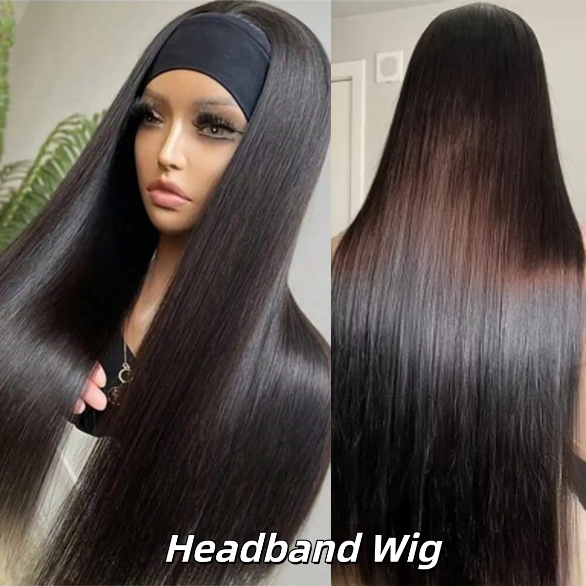 40-дюймовые натуральные цветные парики с повязкой на голову, человеческие волосы, плотность 250%, без париков спереди, прямые бразильские волосы Remy Virgin Wear And Go
40-дюймовые натуральные цветные парики с повязкой на голову, человеческие волосы, плотность 250%, без париков спереди, прямые бразильские волосы Remy Virgin Wear And Go