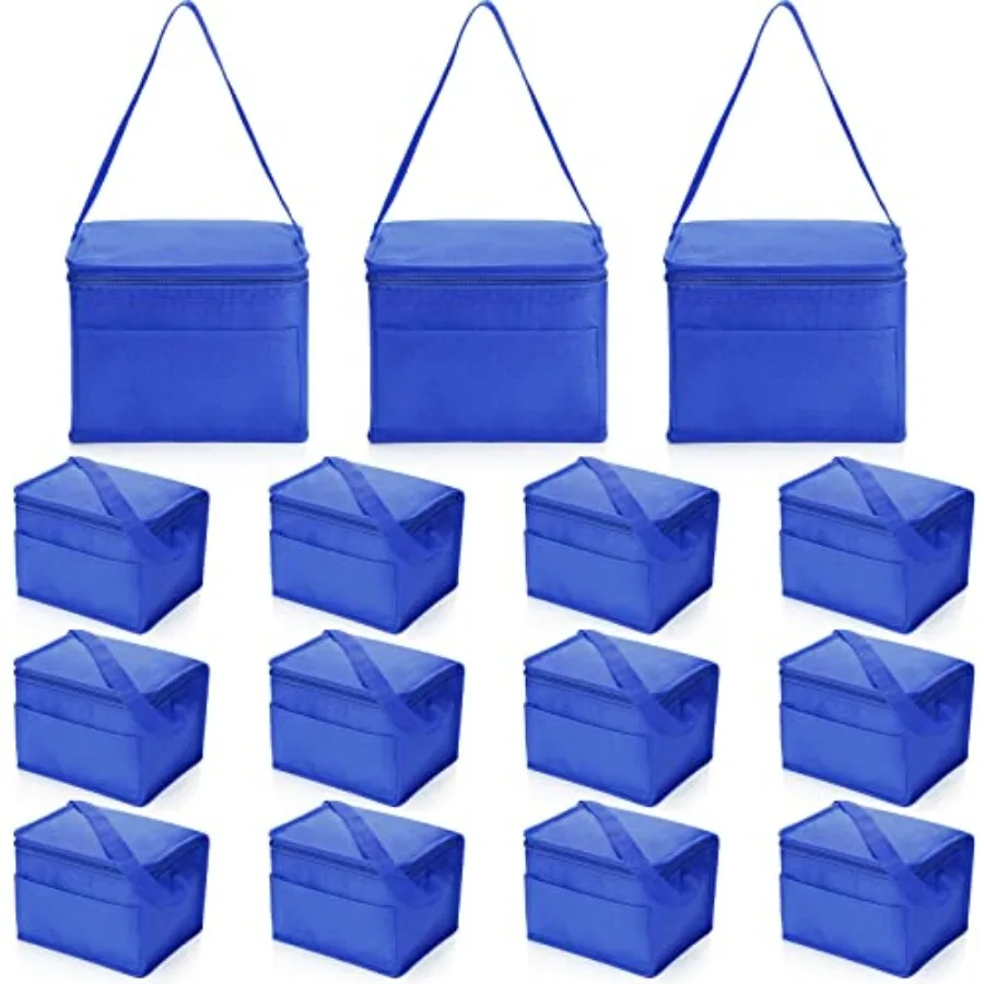 15 Pack Insulated Lunch Bags Bulk Reusable Cooler Boxes Leakproof Lunch Boxes Set Waterproof Thermal Coolers Insulated Beverage
15 Pack Insulated Lunch Bags Bulk Reusable Cooler Boxes Leakproof Lunch Boxes Set Waterproof Thermal Coolers Insulated Beverage