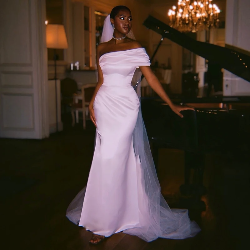 Eightree Simple Mermaid Wedding Dresses White One Shoulder Floor Length Bridal Dress Formal Maxi Wedding Prom Gowns Customized
Eightree Simple Mermaid Wedding Dresses White One Shoulder Floor Length Bridal Dress Formal Maxi Wedding Prom Gowns Customized