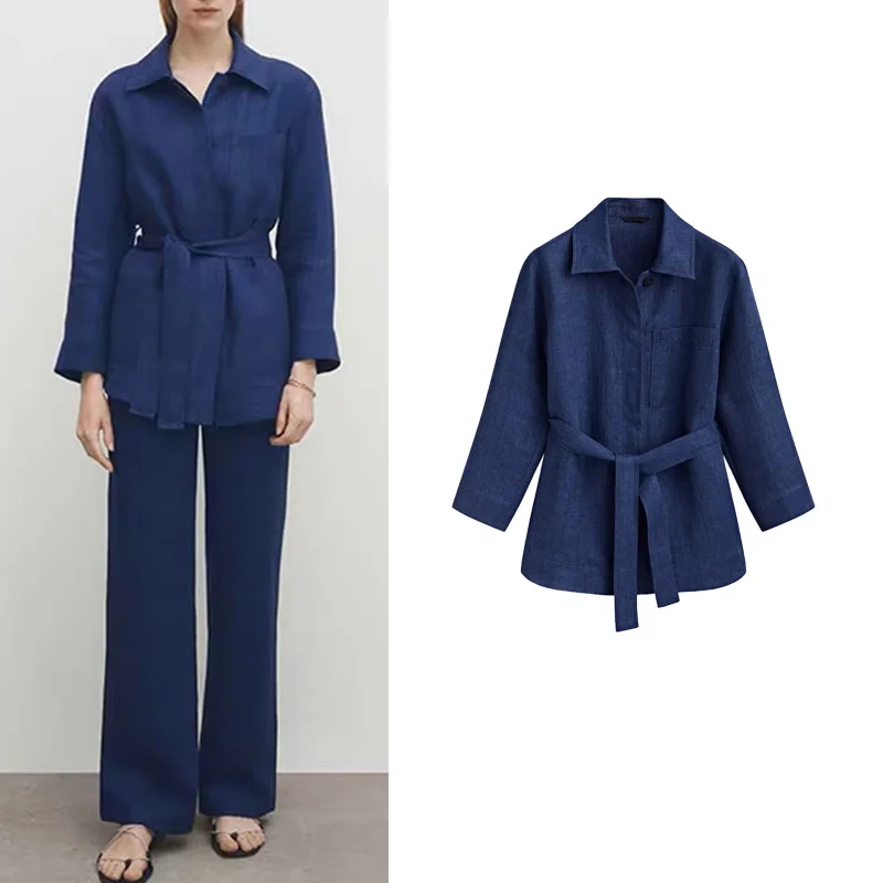 Slim Fit irt Sle Пальто на одной пуговице из искусственного денима с поясом MD Женская новинка 2024 Верхняя одежда Pure Color Commute Sle Long Sve
Slim Fit irt Sle Пальто на одной пуговице из искусственного денима с поясом MD Женская новинка 2024 Верхняя одежда Pure Color Commute Sle Long Sve