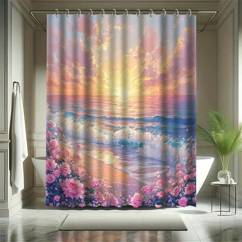 ~O~Набор занавесок для душа Fantasy Beauty — пляжные волны и цветы, белые облака и восход солнца, полиэфирная ткань, современный декор для ванной комнаты
~O~Набор занавесок для душа Fantasy Beauty — пляжные волны и цветы, белые облака и восход солнца, полиэфирная ткань, современный декор для ванной комнаты
