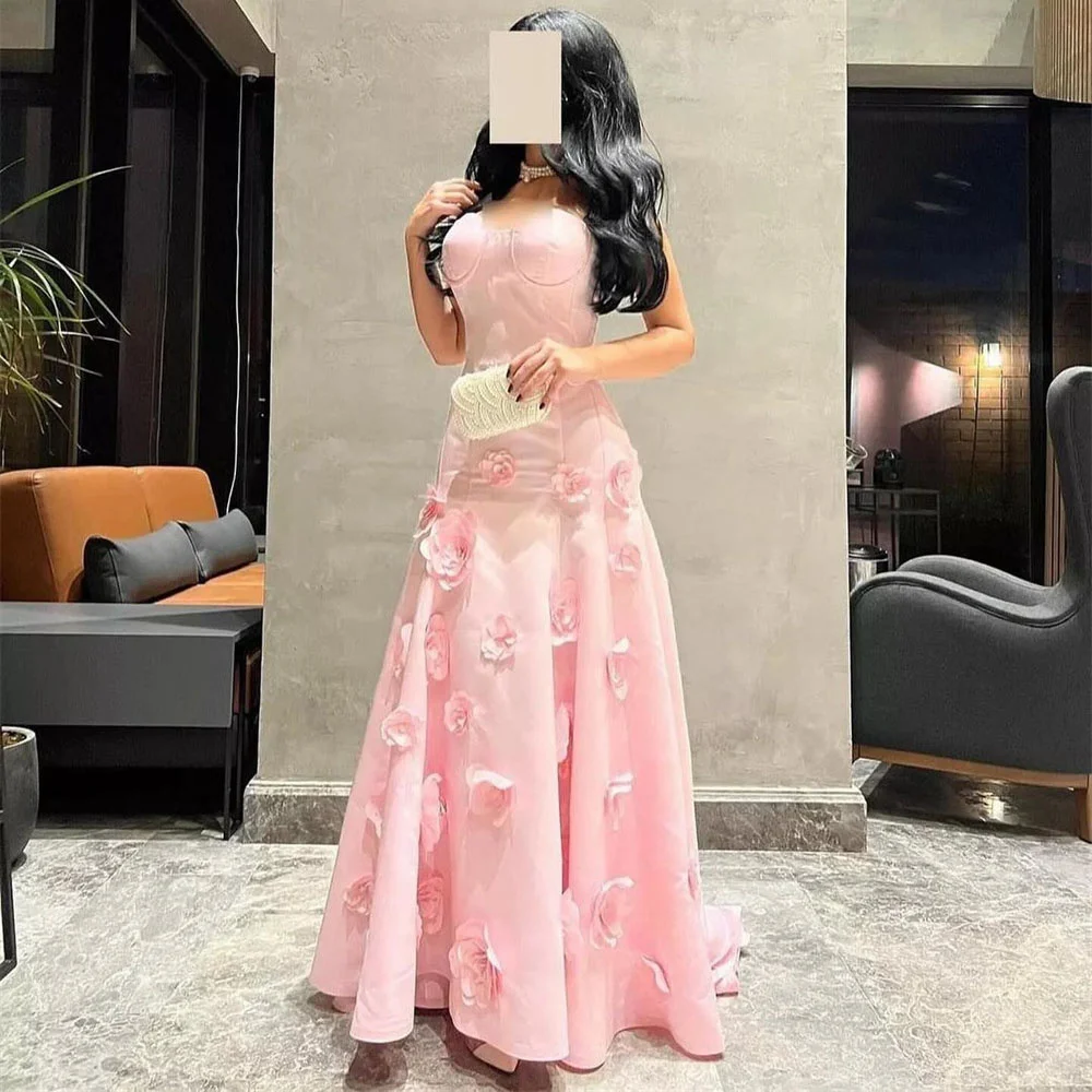 ROYET Vintage Pink Sleeveless Sweetheart A Line Long Classic Prom Gowns Floor Length Flowers Luxury Pleat Evening Dresses
ROYET Vintage Pink Sleeveless Sweetheart A Line Long Classic Prom Gowns Floor Length Flowers Luxury Pleat Evening Dresses