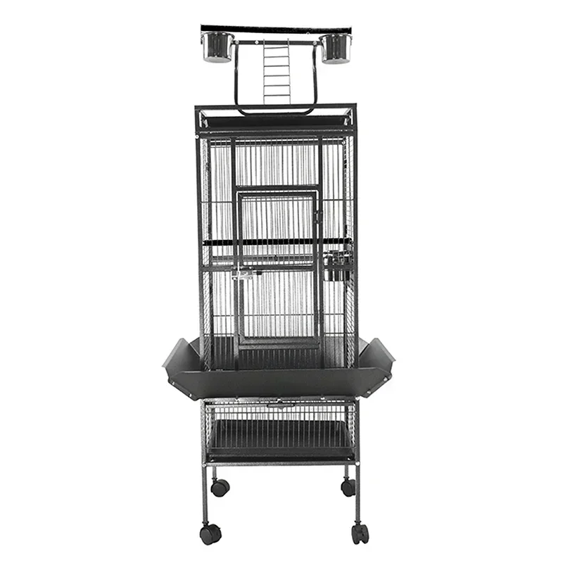 61Inch Black Large Metal Bird Cage Nest Cockatiels Pigeons Parrot Playground Houses Birdcage Pet Supply
61Inch Black Large Metal Bird Cage Nest Cockatiels Pigeons Parrot Playground Houses Birdcage Pet Supply