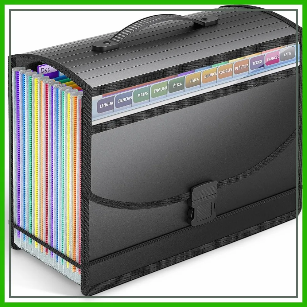 Expanding File Folder Accordion Organizer with Handle, 13 Pockets, A4/Letter, Portable for Home Office Travel
Expanding File Folder Accordion Organizer with Handle, 13 Pockets, A4/Letter, Portable for Home Office Travel