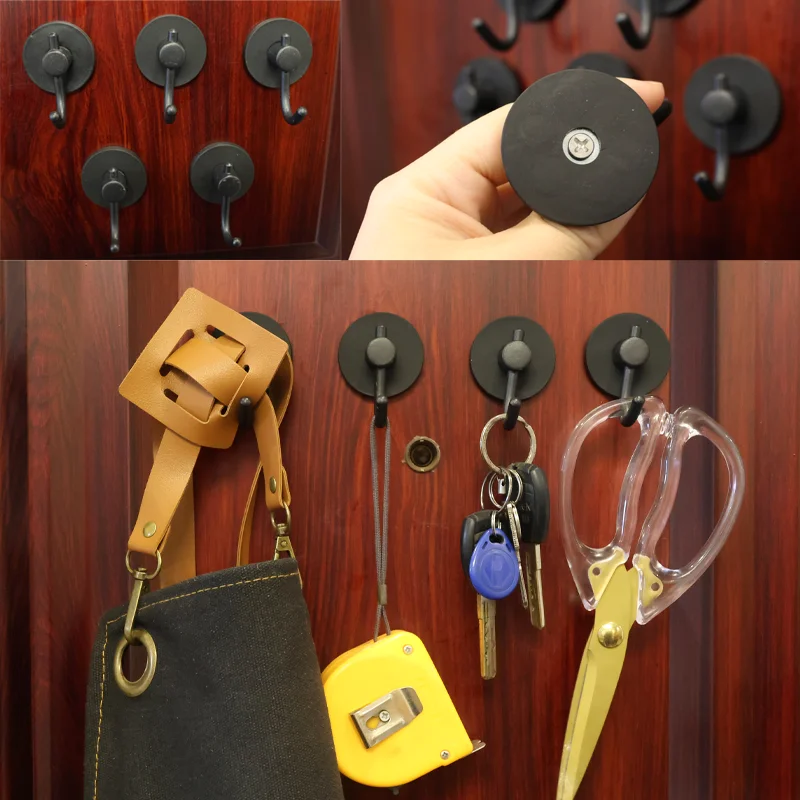 Strong Magnetic hook Push Pin, porte-serviettes décoratif, Iron Door Hanger,kitchen Magnetics Hook Rubber Coating Protective
Strong Magnetic hook Push Pin, porte-serviettes décoratif, Iron Door Hanger,kitchen Magnetics Hook Rubber Coating Protective