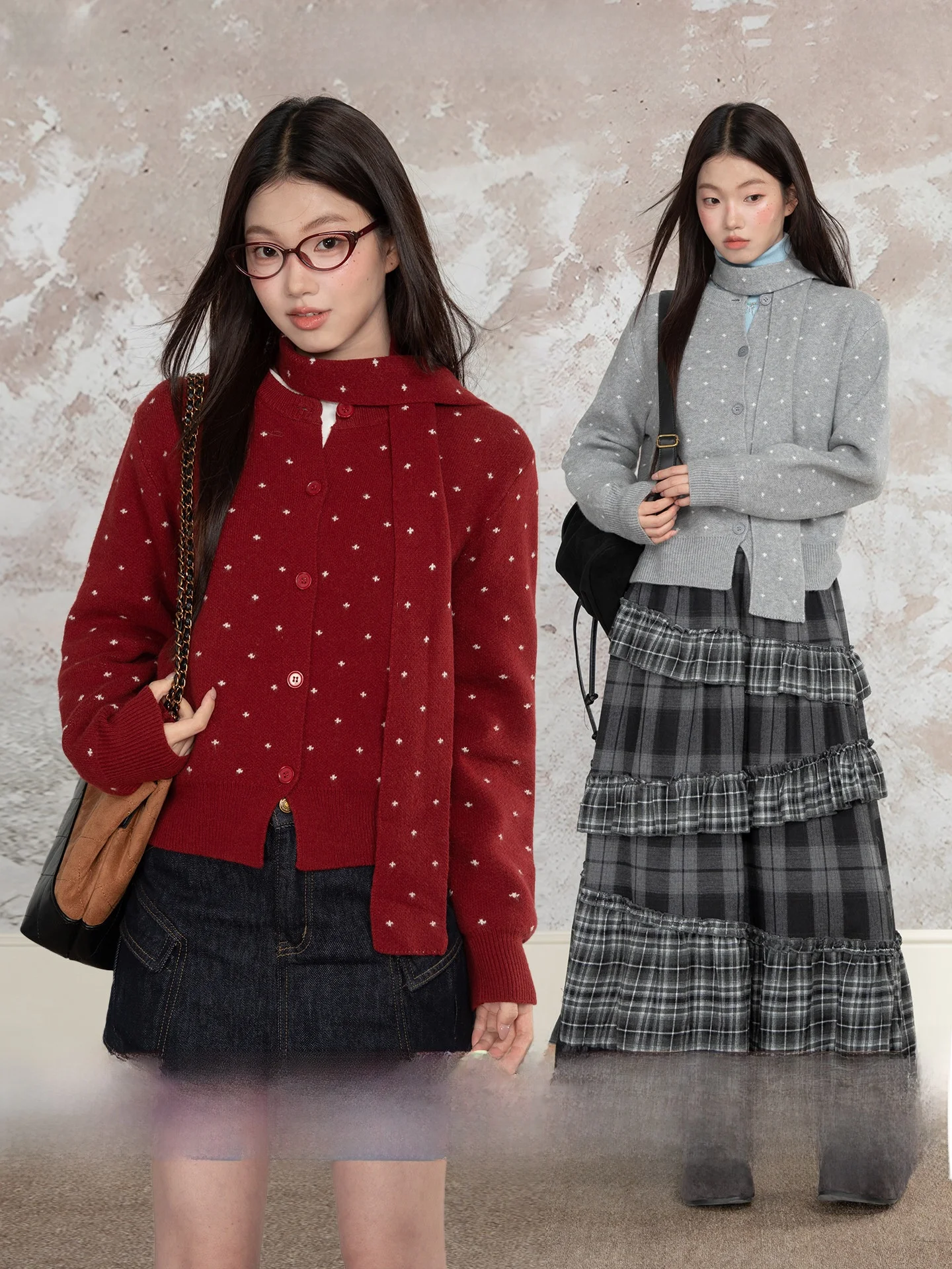 Loveheynew Vintage Color Block round Neck Fair Isle Knitted Open Cardigan Women's Autumn Winter Slimming Ageless Top
Loveheynew Vintage Color Block round Neck Fair Isle Knitted Open Cardigan Women's Autumn Winter Slimming Ageless Top