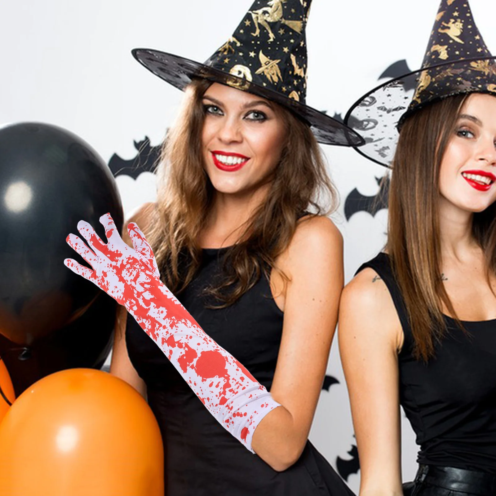 1Pair Scary Bloodstained Gloves Horror Themed Halloween Accessories Realistic Blood Splatter Design for Cosplay Costume Party
1Pair Scary Bloodstained Gloves Horror Themed Halloween Accessories Realistic Blood Splatter Design for Cosplay Costume Party