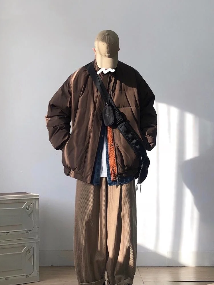 Double-Sided Wearable Loose Fit Cotton Jaet for Men with Stand Collar Warm And Sli American Brand Casual Wear
Double-Sided Wearable Loose Fit Cotton Jaet for Men with Stand Collar Warm And Sli American Brand Casual Wear